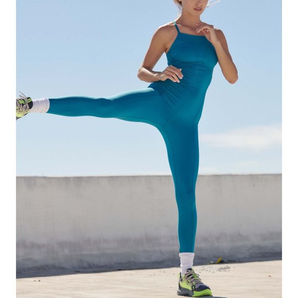 Free People Pants - 🎉LAST CHANCE🎉 NWT FP Movement Ashford Side To Side Performance Onesie / Blue